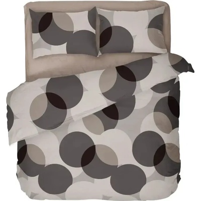 Dilios Памучно Спално Бельо в Бежово и Кафяво Мик Мак 4 части