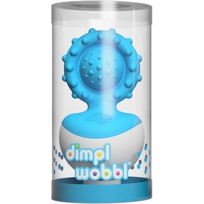 Fat Brain Toys kousátko na prořezávání zoubků senzorický silikon modrá