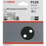 Bosch Шлайфхартия bosch f355, пакет от 5 бр. 125 мм, 120 2608605117 (2608605117)