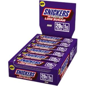 Snickers and Mars Snickers Hi-Protein Bar | Low Sugar [12 x 57 грама] Тъмен шоколад