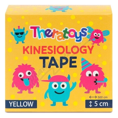Theratoys Kinesiology tape pro děti žlutý 5 x 500 cm