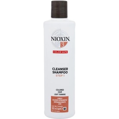 Nioxin System 3 Color Safe Cleanser 300 ml шампоан за първоначална терапия за фина коса за жени