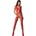 Passion BS059 red - Bodystocking Červená