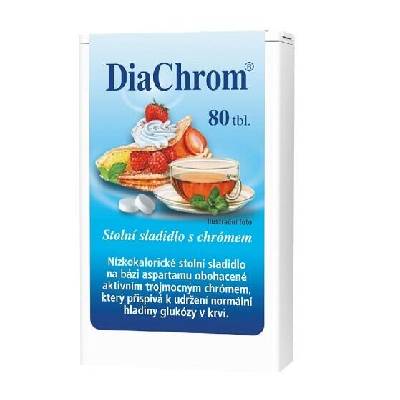 DiaChrom nízkokalorické sladidlo 80 tbl