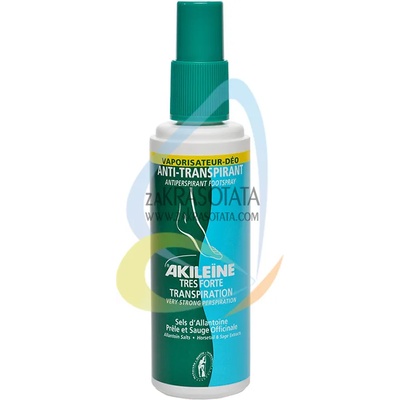 Akileine green / АКИЛЕИН - зелена серия Спрей против изпотяване за крака deo anti-perspirant foot spray, 100 мл
