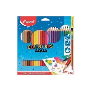 Maped Акварелни моливи MAPED Color Peps Aqua 24 цвята