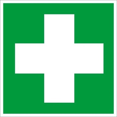 Piktogram Miesto prvej pomoci - 50x50 mm, SAMOLEPKA PVC