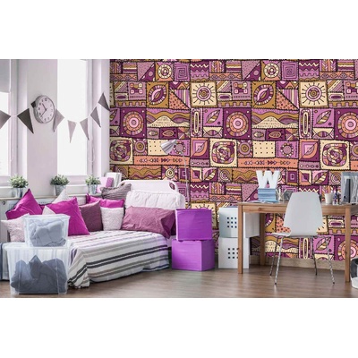 DIMEX ART Самозалепваща се флизелинова фототапета пачуърк 375 x 250 см