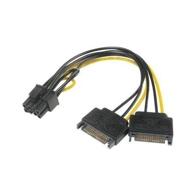 AKASA SATA power na 6+2-pin (8pin), AK-CBPW19-15