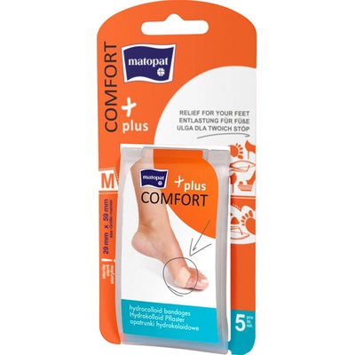 Matopat Comfort Plus Hydrokoloidní náplast M 5 ks