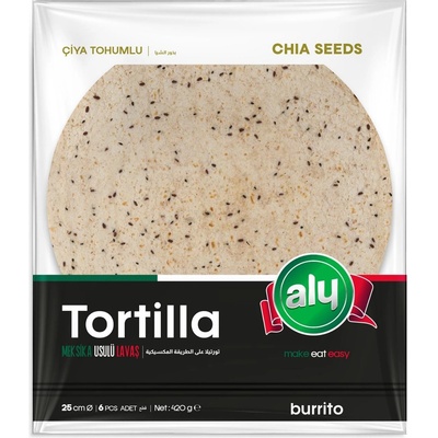 ALY Чия семена Тортила 25 см 6 бр