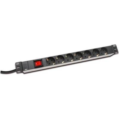 ASSMANN 19" 1U шкаф алуминиев 7 гнезда schuko разпределение на захранването DN-95402 (DN-95402)