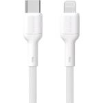 Dudao L9X 30W USB-C - Lightning кабел 2m - бял (L9X_white 2M)