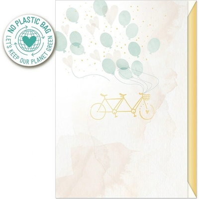 ARTEBENE Přání ražené s obálkou 11x17cm