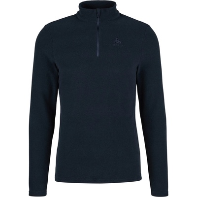 ODLO Мъжки поларен пуловер Odlo Midlayer 1/2 Zip Roy Fleece jumper - Dark Sapphire / Black / Stripes (005-3234-0411)