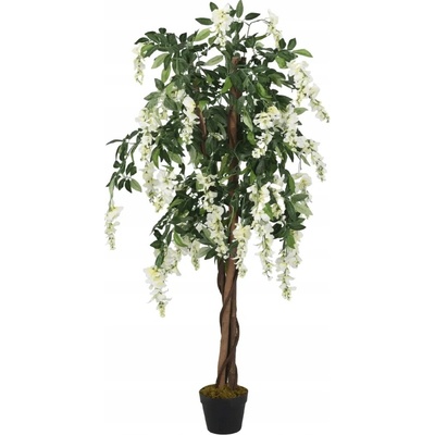 zahrada-XL Umělá vistárie 560 listů 80 cm zelená a bílá