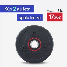 CORENGTH Gumený kotúč na posilňovanie 28 mm 2,5 kg