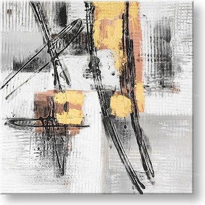 Maľovaný obraz na stenu ABSTRAKT 60x60 cm - 60×60 cm / Klasický 2 cm