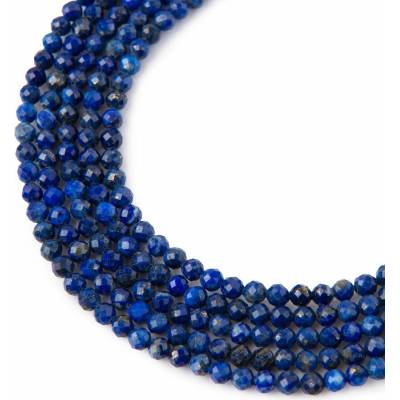 Koráliky z minerálu Lapis Lazuli AA 3mm brúsené - 54 cm