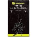 RidgeMonkey Rychlovýmenný obratlík s krúžkom Quick Change Heli Ring Swivel veľ.11