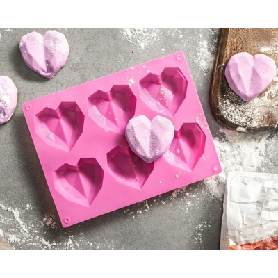 Forma na pečení muffinů 3D Srdíčka