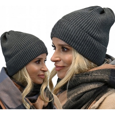 Fashionweek Módní dámská čepice beanie ZIZI-N1 grafitová