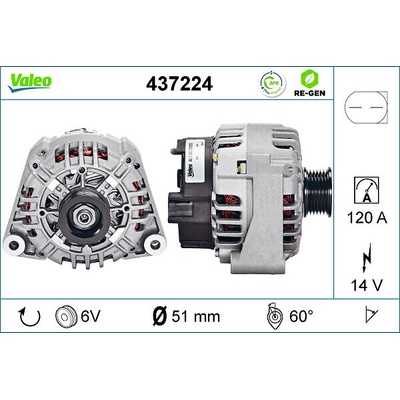 Alternátor VALEO 437224