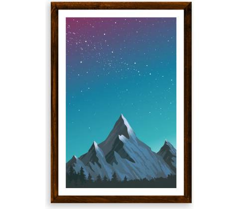 Poster Nočné hory