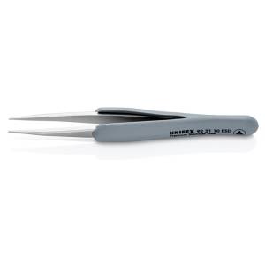 KNIPEX Прецизна пинсета с гумена дръжка esd 123 мм knipex 60044 (92 21 10 esd)