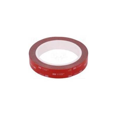 Páska upevňovací W 19mm L 5m Thk 0,6mm akrylové šedá 25N/cm