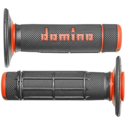 Domino gripy A020 offroad dĺžka 118 mm, sivo-oranžové