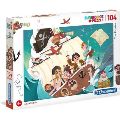 Clementoni Пирати Пъзел Унисекс 6+ години 104 бр
