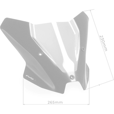 Plexi na motorku PUIG NEW GEN. SPORT 22736F Tmavý dym