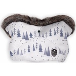 KikkaBoo Ръкавица за количка KikkaBoo - Shiny Nylon, Snow Forest (31108040089) - baby