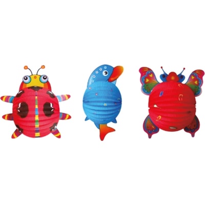 Lampion koule 24 cm Zvířátka – Zboží Dáma