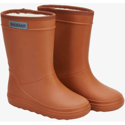 EnFant dětské holínky Thermo Leather Brown
