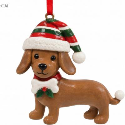 Home Accents Dekoratívny Závesná Ozdoba Na Stromček Pes 9,5 cm