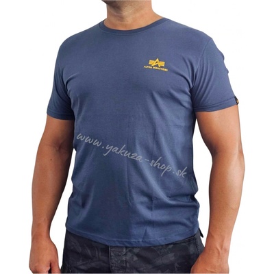 Alpha Industries Basic T Small logo New navy tričko pánske modré