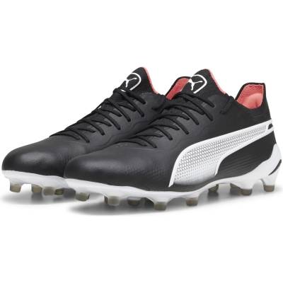 PUMA Футболни бутонки Puma Kids' KING ULTIMATE Firm Ground Football Boots - Black/White