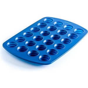 coox Форма за 24 мини мъфини или бонбони COOX в син цвят - 39 х 26, 5 х h2, 6 см (COOX 2303-311)