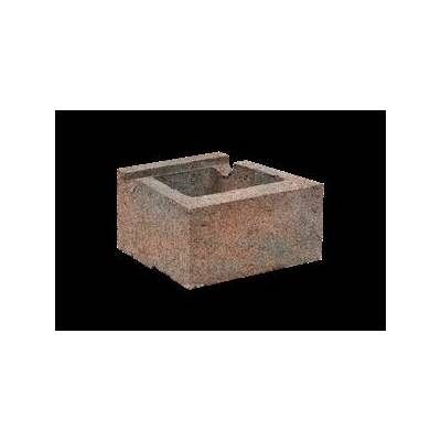 CUP STONE malý hladký Červeno-černá