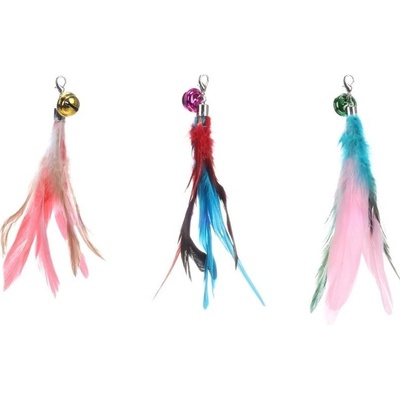 Flamingo Maud výměnný konec ke škádlítkům s peřím 2 x 1,2 x 5 cm