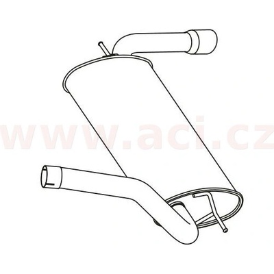 Zadní tlumič výfuku FENNO/IMASAF ACI V P23043