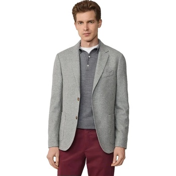 Faconnable Сако Façonnable Birdseye Weave blazer - Grey (Light Grey Marl)