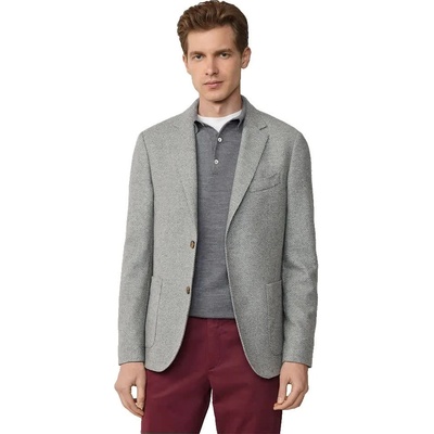 Faconnable Сако Façonnable Birdseye Weave blazer - Grey (Light Grey Marl)