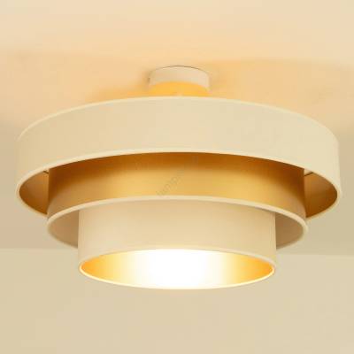 BELIS Плафон WENTA 1xE27/60W/230V Ø 50 см бежов/златен (BE1097)