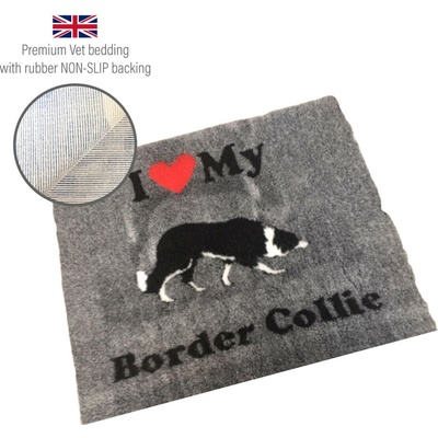 DRYBED Premium Vet Bed I Love My Border Collie