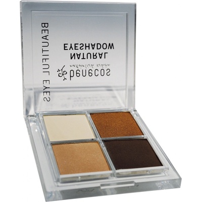 Benecos Natural Quattro Eye Shadow Coffee & Cream 4,8 g – Zboží Dáma