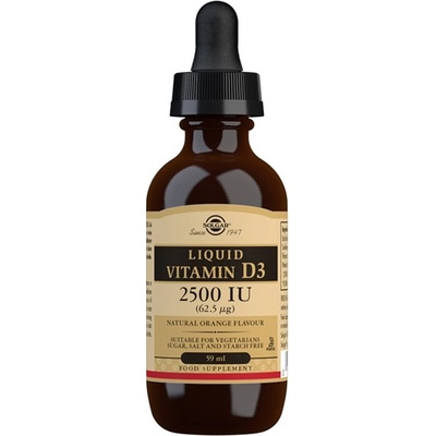 Solgar Liquid Vitamin D3 2500 IU kvapky 59 ml