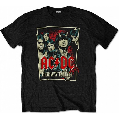 AC/DC tričko Highway To Hell Sketch Black